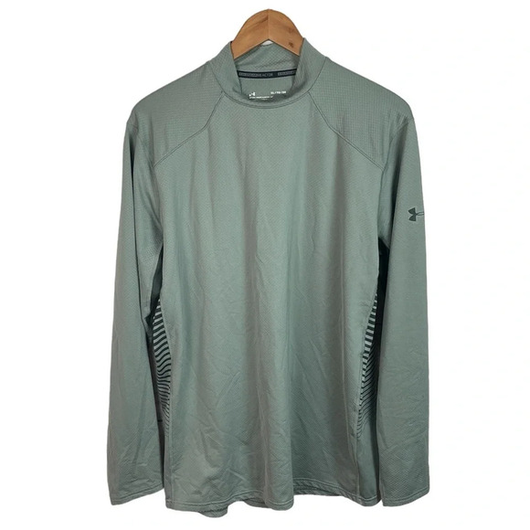 LS336 Men’s Under Armour Cold Gear Reactor Fitted Compression Shirt XL - Picture 1 of 5